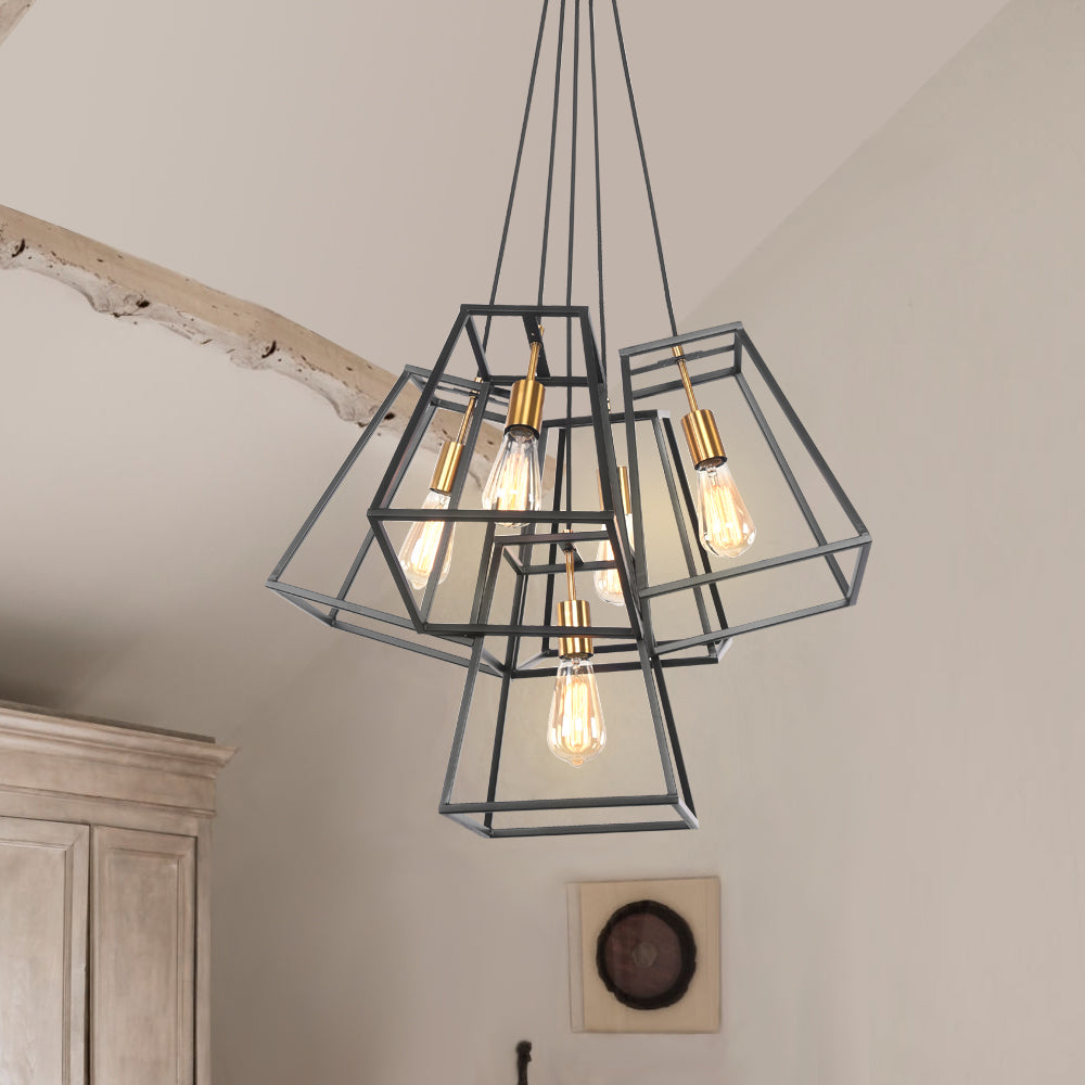 Industrial Frame Cluster Ceiling Pendant